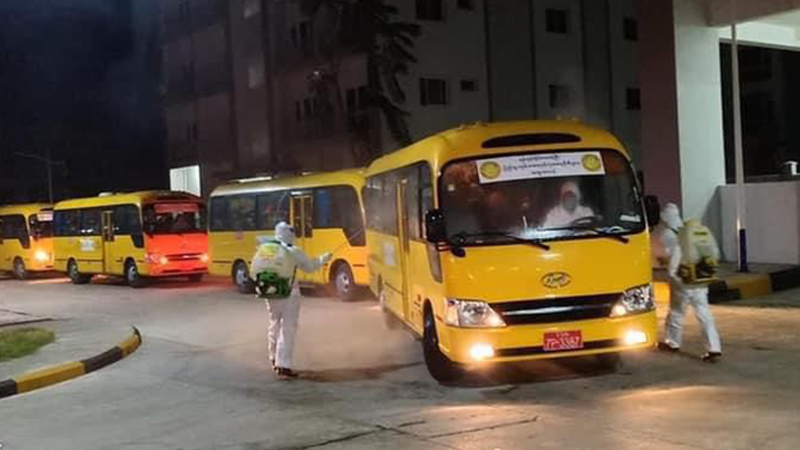 ယူအေအီးက ပြန်လာသူ ၁၃၇ ဦး နှစ်ကြိမ်ဆက် ပိုးမတွေ့သဖြင့် နေရပ်ပြန်မည်