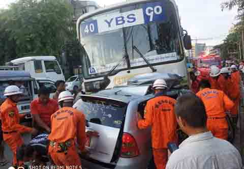 YBS ၄၀ နှင့်တိုက်မိပြီး သေဆုံးခဲ့သည့် မောင်နှမအတွက် ကျပ်သိန်း ၄၀ ထောက်ပံ့လှူဒါန်း