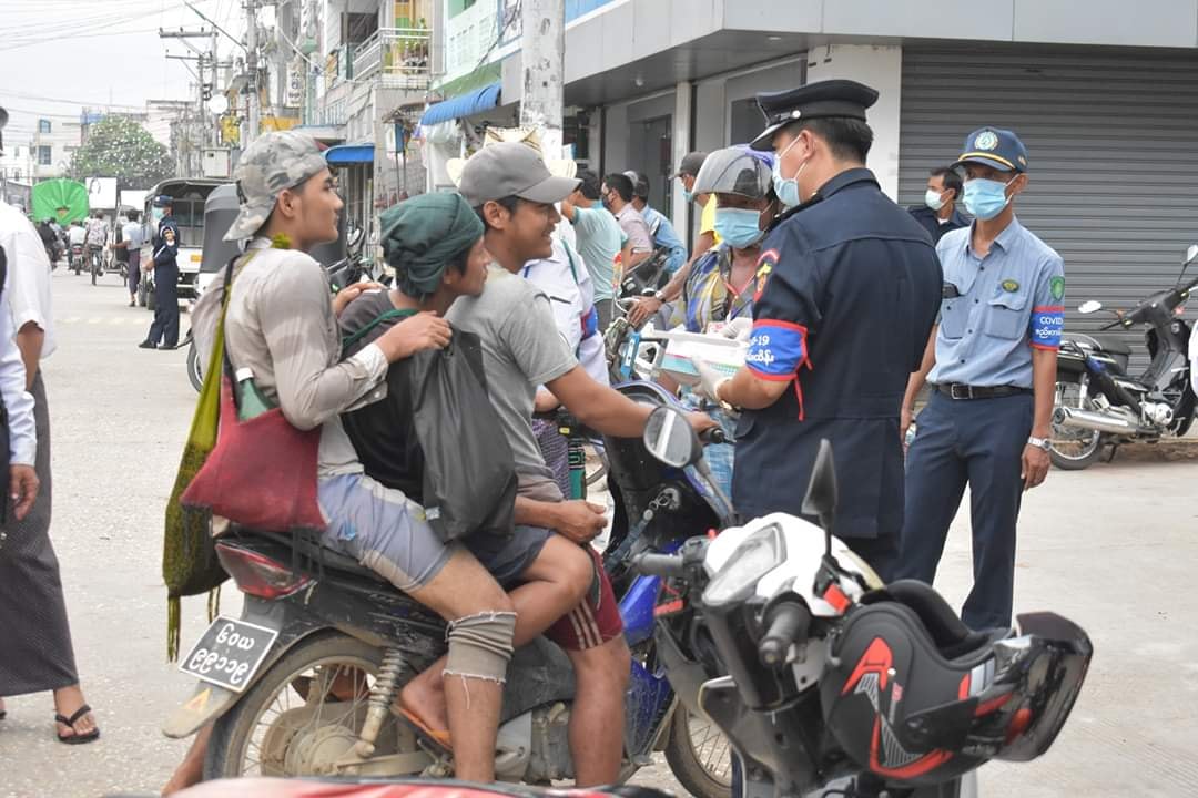 ဧရာဝတီတိုင်းတွင် Mask မတပ်သူ ၁၇၀၀၀ ကျော်ကို ဒဏ်တပ်၊ ကျပ်သိန်း ၅၃၀ ကျော်ရရှိထား