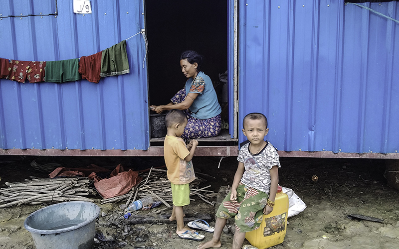ပုဏ္ဏားကျွန်းမြို့ရှိ စစ်ဘေးရှောင် ၃၇၀ ကျော် စားဝတ်နေရေး အခက်ကြုံနေ