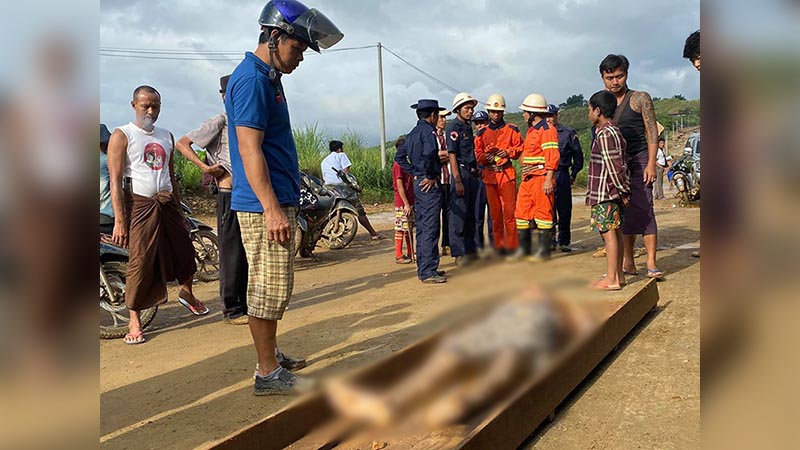 ဖားကန့်တွင် ကမ်းပါးပြိုကျမှုကြောင့် ၂ ဦး သေဆုံး၊ ၆ ဦး ပြင်းထန်ဒဏ်ရာရ