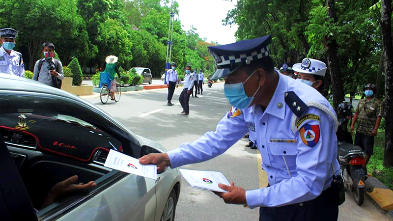 မော်တော်ယာဉ် ဥပေဒေသစ်တွင် ရဲအရေးပိုင်မှု လျှော့ချပေးထားဟု ရဲမှူးသန်းနိုင်ပြော