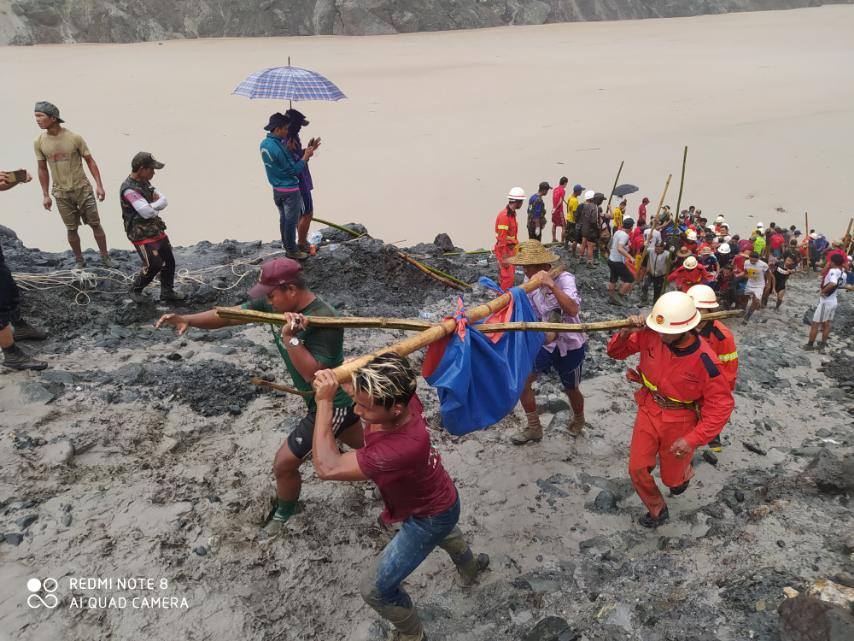ဖားကန့်မြေပြိုမှုတွင် သေဆုံးသူ  ၁၁၃ ဦး၏ ရုပ်အလောင်းများ ရှာဖွေတွေ့ရှိထား