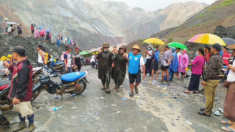 ဖားကန့် မြေပြိုမှုကြောင့် သေဆုံးသူ ၁၆၂ ဦးရှိလာ၊ ၅၄ ဦး ဒဏ်ရာရ