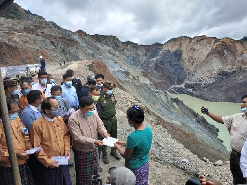ဖားကန့် မြေပြိုမှု ထပ်မဖြစ်ရန် ရဲတပ်ဖွဲ့အင်အားဖြည့်ဆောင်ရွက်မည်ဟု ပြည်ထဲရေးဝန်ကြီး ပြော