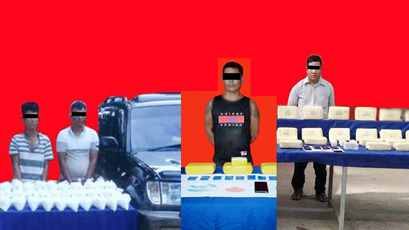 တာချီလိတ်၊ မိုင်းရယ်နှင့် ပုသိမ်ကြီးမြို့တို့တွင် ကျပ်သိန်း ၁၂,၀၀၀ ကျော်ဖိုး မူးယစ်ဆေးများဖမ်းမိ