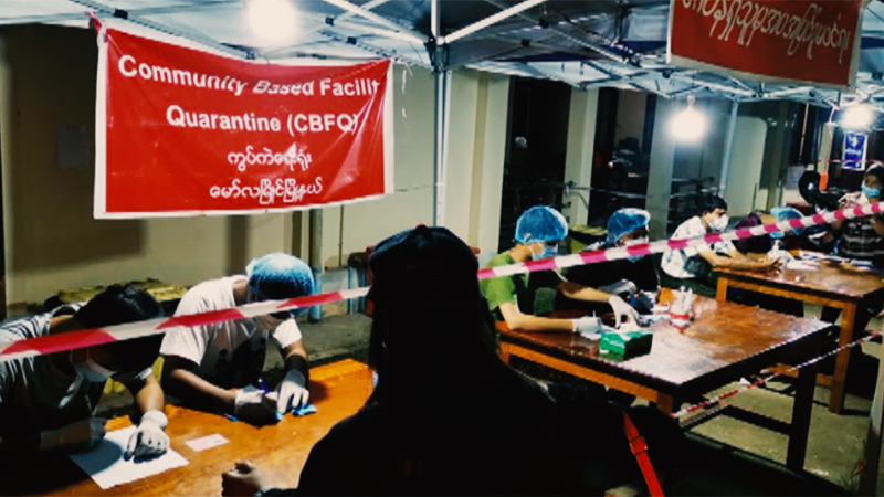 မော်လမြိုင် Quarantine စင်တာထဲ အရက်ဝင်သောက်သူ ၃ ဦးကို တရားစွဲ