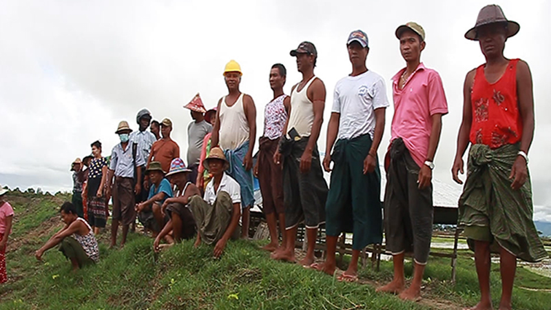 လယ်မစိုက်ဘဲ ပုံစံ-၇ ထုတ်ပေးမှု ပြန်စိစစ်ပေးရန် ပေါင်မြို့နယ် လယ်ယာမဲ့ ဒေသခံများတောင်းဆို