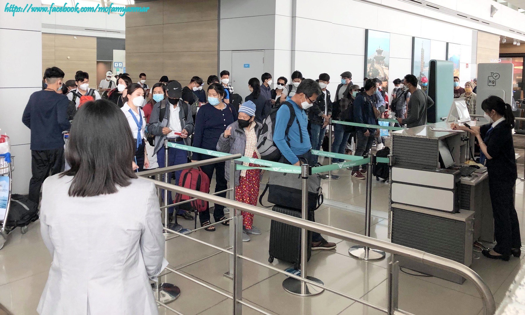 မြန်မာနိုင်ငံသား ၁၁၂ ဦးကို အင်ချွန်းလေဆိပ်မှ ရန်ကုန်ကို ကယ်ဆယ်ရေးလေယာဉ်ဖြင့် ပြန်ပို့