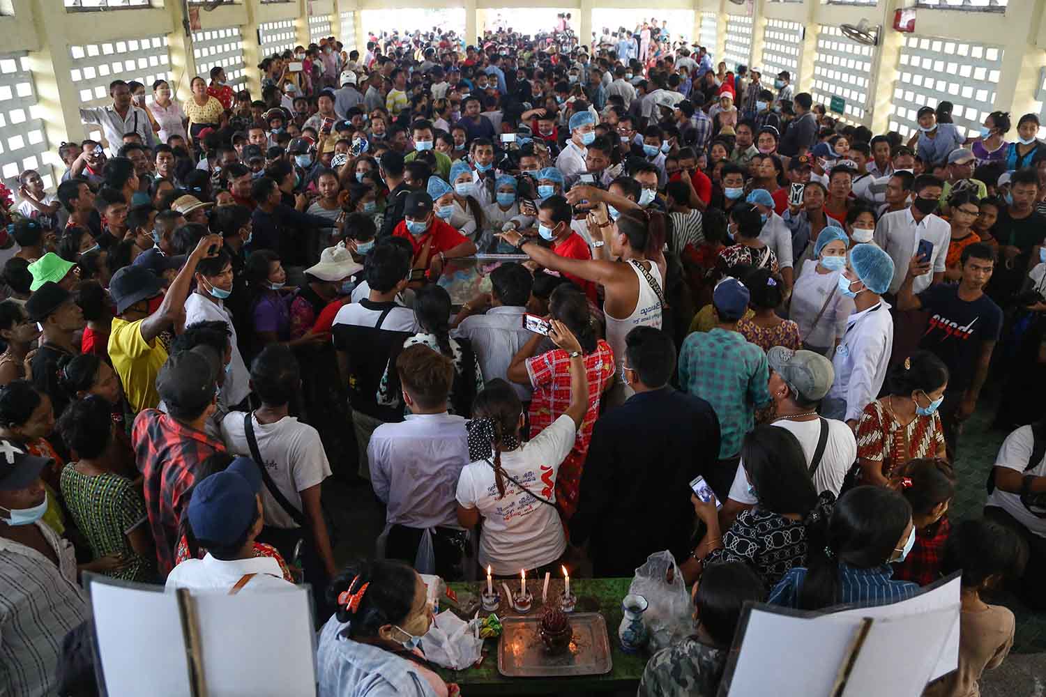 လူရွှင်တော်ကြီး ဦးမန်းဝင်း၏ နောက်ဆုံးခရီး စျာပန (ဓာတ်ပုံ) 