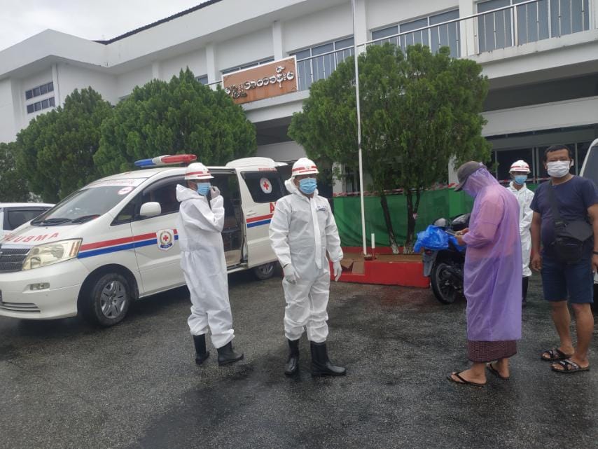 ကိုဗစ်-၁၉ လူနာ အမှတ် ၃၅၃ ကို ကော့သောင်းဆေးရုံတွင် ကုသပေးနေ   