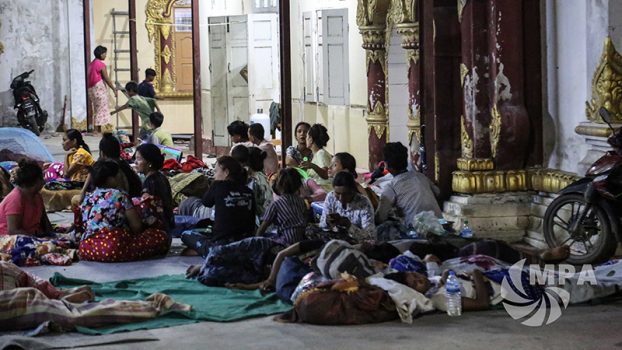 အမရပူရမြို့နယ်က ရေဘေးရှောင်များ အိမ်ပြန်  