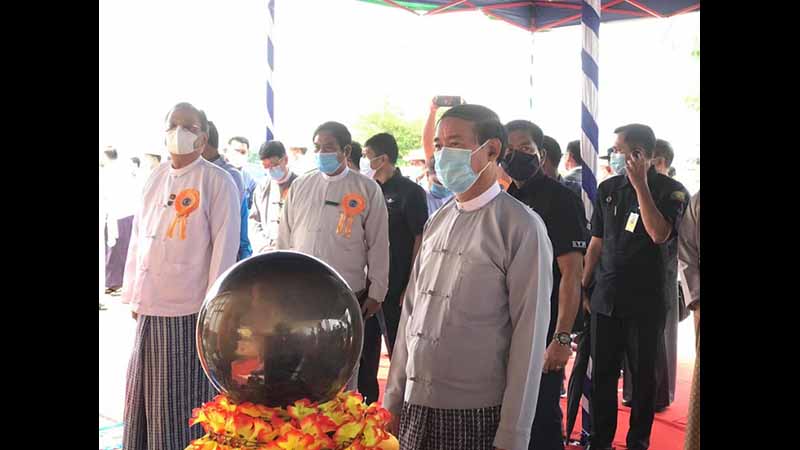 ကျိုင်းတုံမြို့က ဗဟိုဓာတ်အားခွဲရုံ သမ္မတ ဦးဝင်းမြင့် တက်ရောက်ဖွင့်လှစ် (ဓာတ်ပုံ)