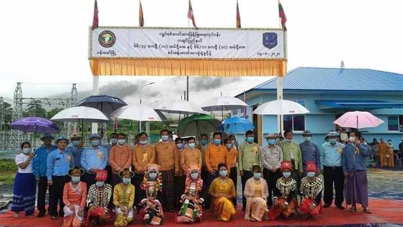 ဗန်းမော်ခရိုင်အတွင်း ကျေးရွာ ၅၀ ကျော်လျှပ်စစ်မီးရရှိနိုင်မည့် စင်းခန်းဓာတ်အားခွဲရုံ ဖွင့်လှစ်