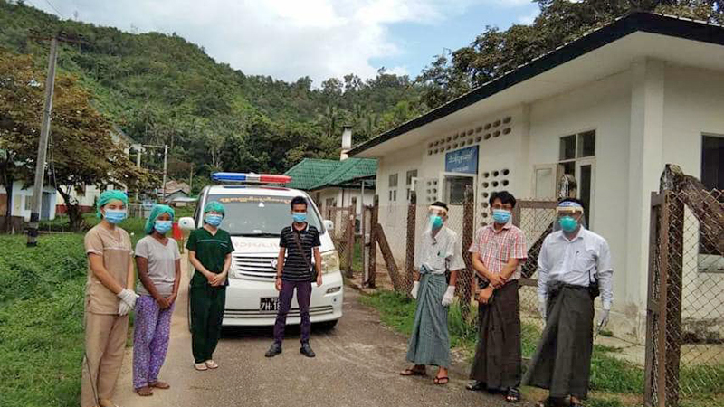 ကော့သောင်းမြို့က ကိုဗစ်-၁၉ လူနာအမှတ် ၃၅၃  ဆေးရုံမှဆင်းခွင့်ရ 