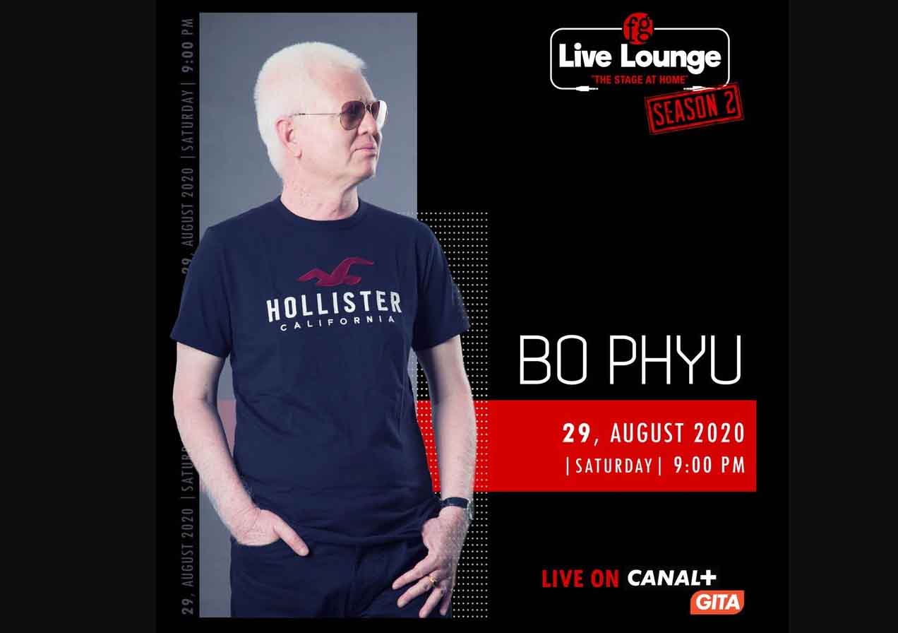 အဆိုတော် ဘိုဖြူ၏ FG Live Lounge အွန်လိုင်းဂီတဖျော်ဖြေပွဲ ဩဂုတ် ၂၉ ကျင်းပမည်