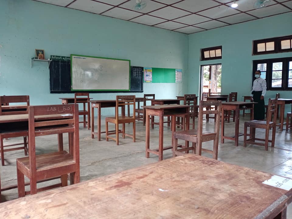 ကယားပြည်နယ်တွင် စာသင်ကျောင်းများအားလုံး ယာယီ ပြန်ပိတ်မည်