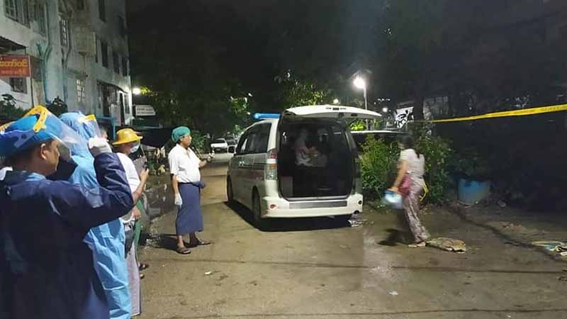 သာကေတက လူနာသစ်အမှတ် ၇၀၁ ၏ မိသားစုဝင် ၄ ဦးကို Quarantine စင်တာပို့