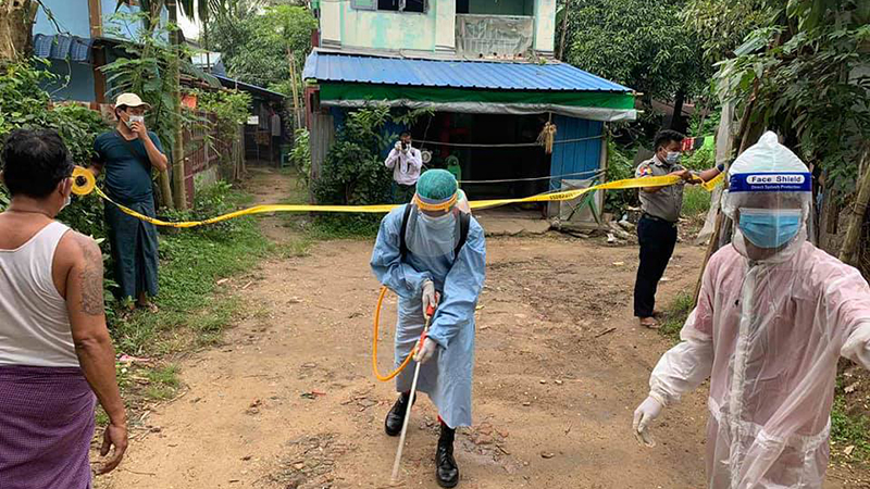 အင်းစိန် ကိုဗစ်-၁၉ ပိုး​တွေ့ လူနာ ၃ ​ဦးတွင် အိမ်​ခြေမဲ့ ၁ ဦး ပါဝင်