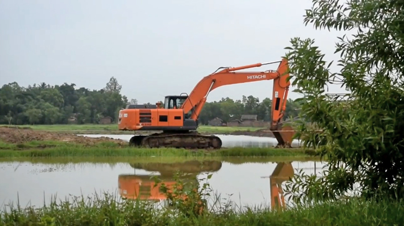 လပွတ္တာမြို့တွင် စည်ပင် အမှိုက်ကန်ပြုလုပ်နေသည့်နေရာအား ဒေသခံအချို့ ကန့်ကွက်