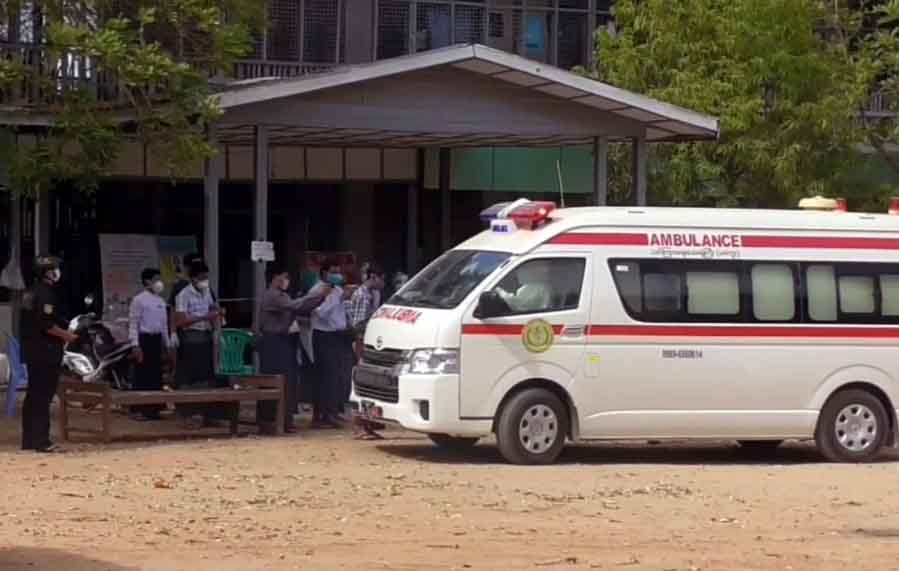 ကိုဗစ်-၁၉ လူနာအမှတ် ၈၈၃ နေထိုင်သည့် လျောင်းတော်ဦးကျေးရွာကို အသွားအလာကန့်သတ်