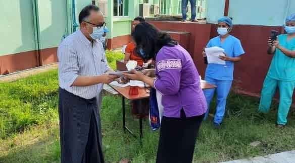 သူနာပြု ၂ ဦးအပါအဝင် ၃ ဦးကို စစ်တွေဆေးရုံမှ ဆင်းခွင့်ပြု