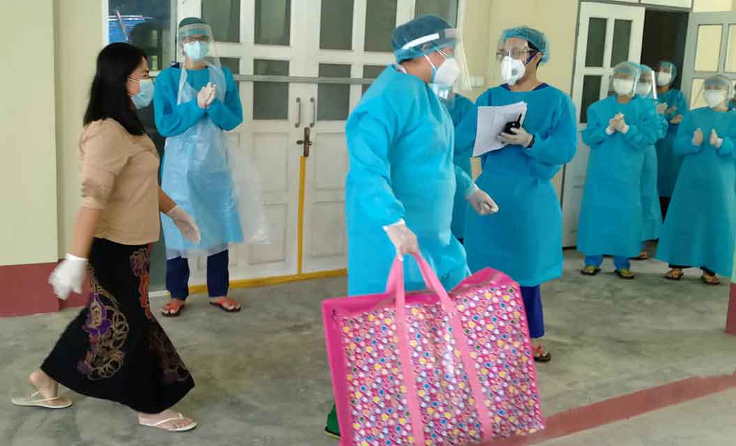 ကျောက်ဖြူခရိုင်ဆေးရုံကြီးရှိ ကိုဗစ်-၁၉ လူနာ ၃ ဦး ဆေးရုံမှဆင်းခွင့်ရ