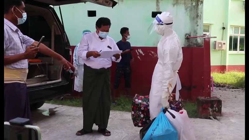 ရခိုင်ပြည်နယ်က ကိုဗစ်-၁၉ လူနာ ၆၅ ဦး ဆေးရုံမှ ဆင်းခွင့်ရ