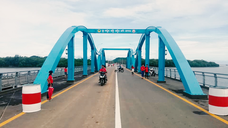 ကော့သောင်း-ပုလုံးတုံတုံး တံတားသစ် ယာယီဖြတ်သန်းခွင့်ပြု