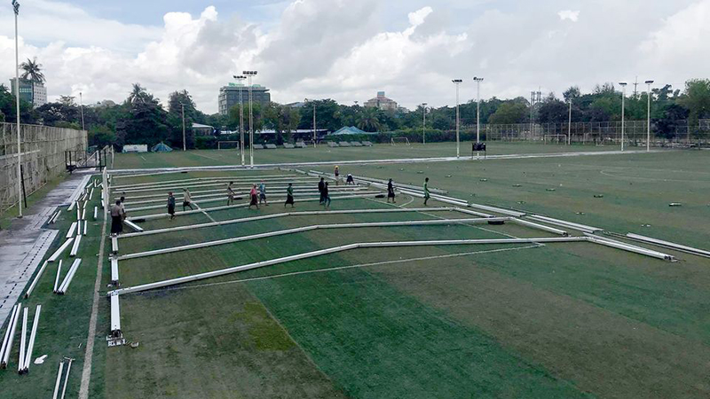 သုဝဏ္ဏ အားကစားကွင်းတွင် လူ ၂၀၀ ဆံ့ Quarantine စင်တာတည်ဆောက်