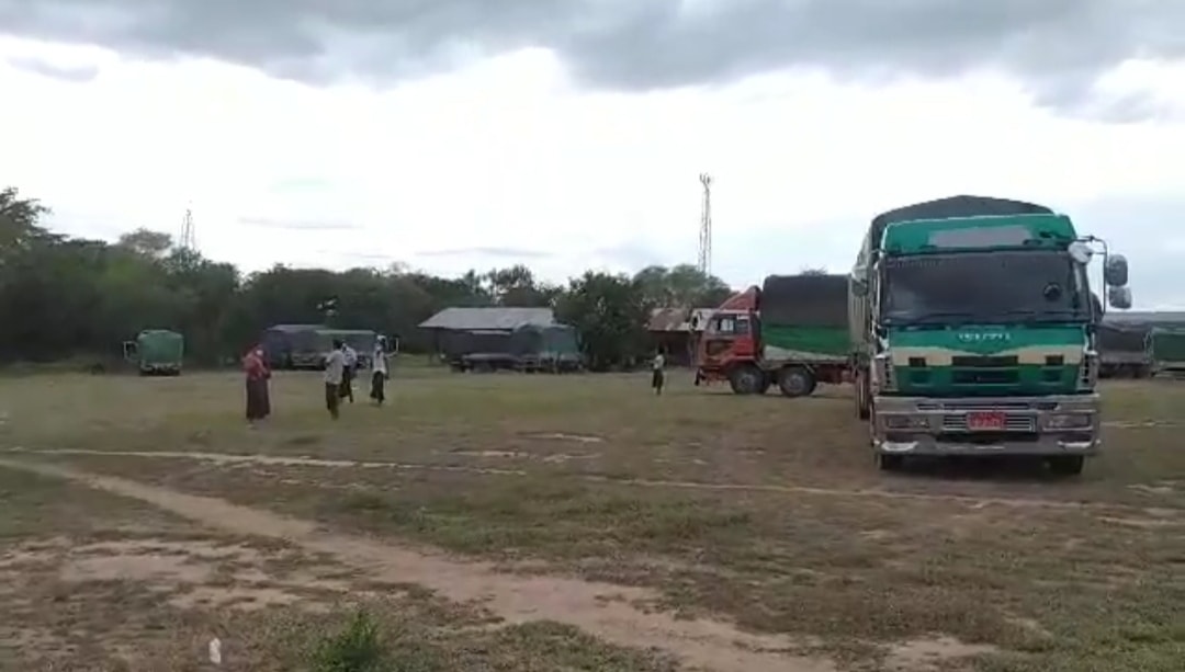 ရန်ကုန်မှလာသည့် ကုန်တင်ကားများကို မကွေးမြို့တွင်း ဝင်ခွင့်မပြု 