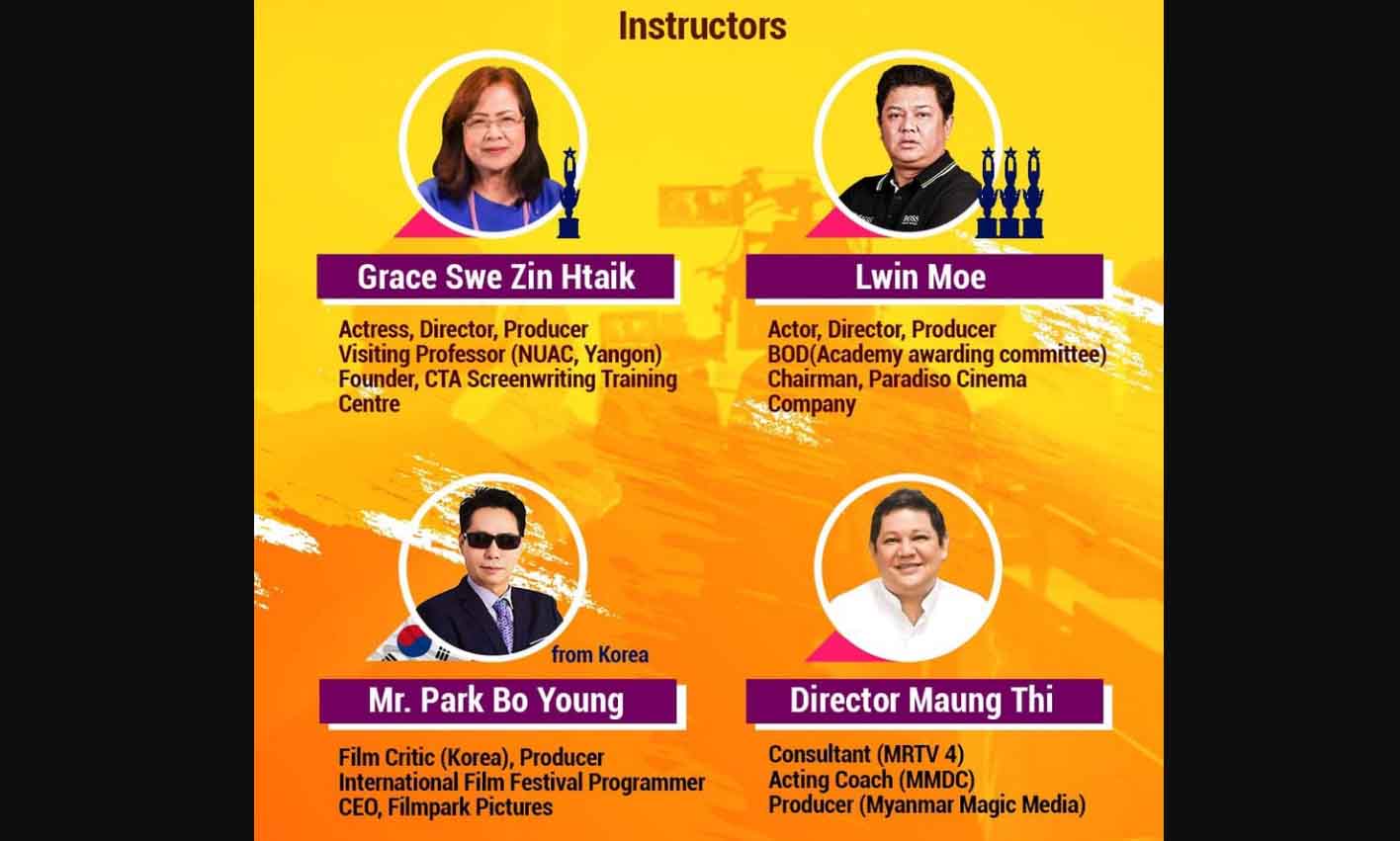 ဆွေဇင်ထိုက်၊ လွင်မိုးတို့ သင်ကြားမည့် ရုပ်ရှင်ပညာအွန်လိုင်းသင်တန်းဖွင့်မည် 