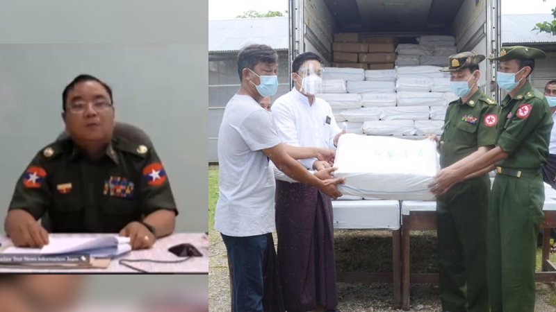 အဖွဲ့အစည်း ၂၉ ဖွဲ့ကို ကိုဗစ်ကာကွယ်ရေးပစ္စည်း သိန်း ၄၀၀၀ ကျော်ဖိုး ထောက်ပံ့ထားဟု တပ်မတော်ပြော