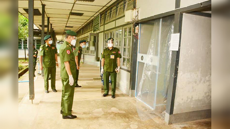 တပ်မတော်သားများအပါအဝင် မိသားစုဝင် ၂၁၃ ဦး ကိုဗစ်-၁၉ ရောဂါ ကူးစက်ခံထားရ