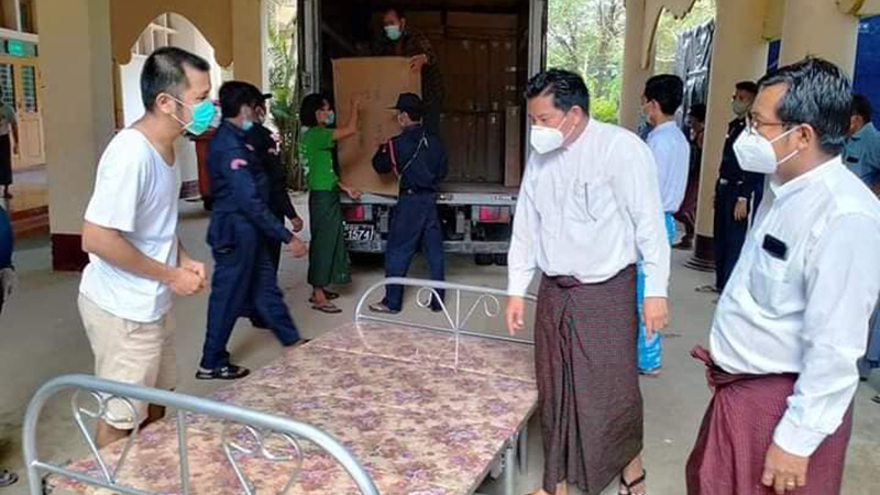 အမျိုးသားယဉ်ကျေးမှုနှင့်အနုပညာတက္ကသိုလ်တွင် ကိုဗစ်-၁၉ လူနာများ ထားရှိမည် (ဓာတ်ပုံ)