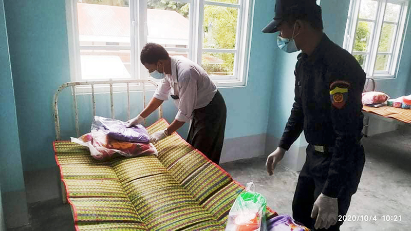 လက်ပံတန်းတွင် ကိုဗစ်-၁၉ လူနာများလာ၍ စက်မှုကျောင်း၌ထားရှိရန် အရေးပေါ် ပြင်ဆင်