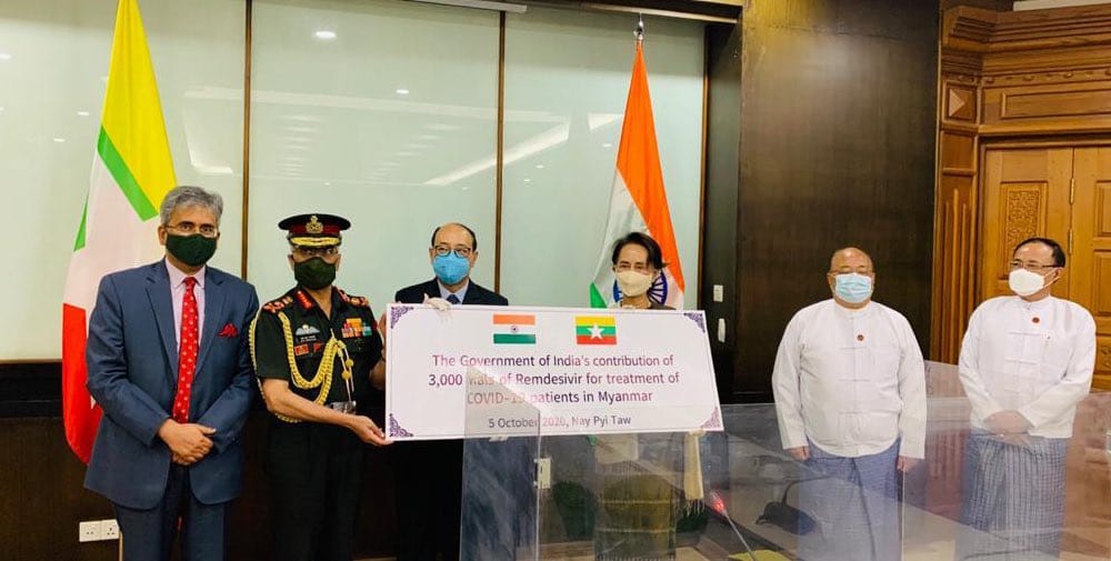 ကိုဗစ်-၁၉ တိုက်ဖျက်ရန် အိန္ဒိယက Remdesivir ထိုးဆေးအလုံး ၃၀၀၀  ကျော်ပေးအပ်