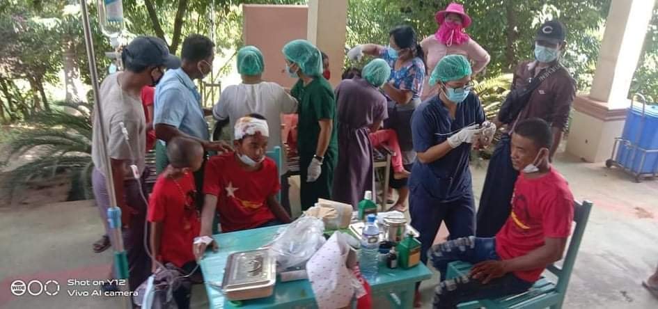 သပိတ်ကျင်းမြို့နယ်၌ ထော်လာဂျီယာဉ်တိမ်းမှောက်ပြီး လူအချို့ ဒဏ်ရာရ