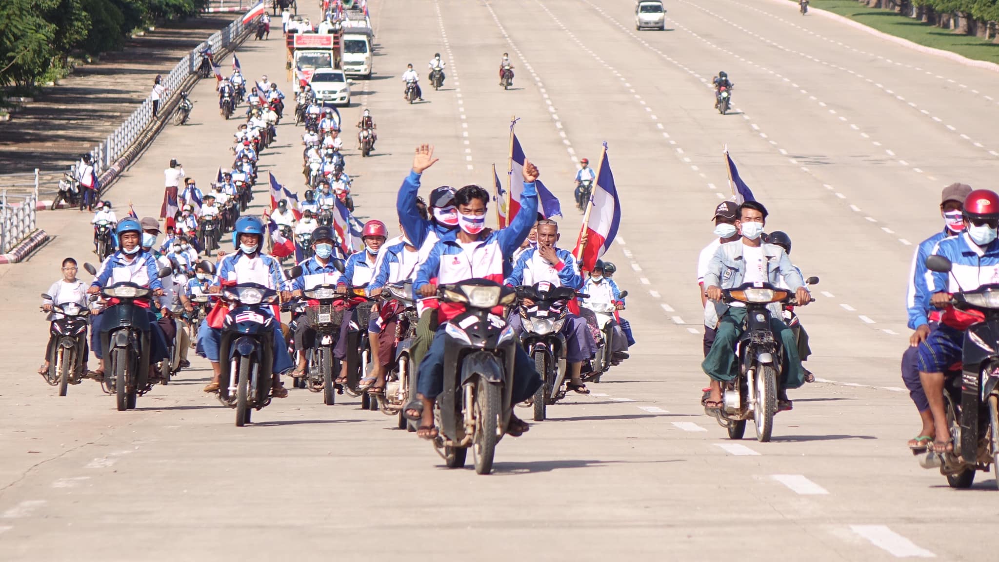 UDP ပါတီ နေပြည်တော်တွင် လှည့်လည်အင်အားပြ၊ ၇၅ ရာခိုင်နှုန်း အနိုင်ရရန် မျှော်မှန်း 