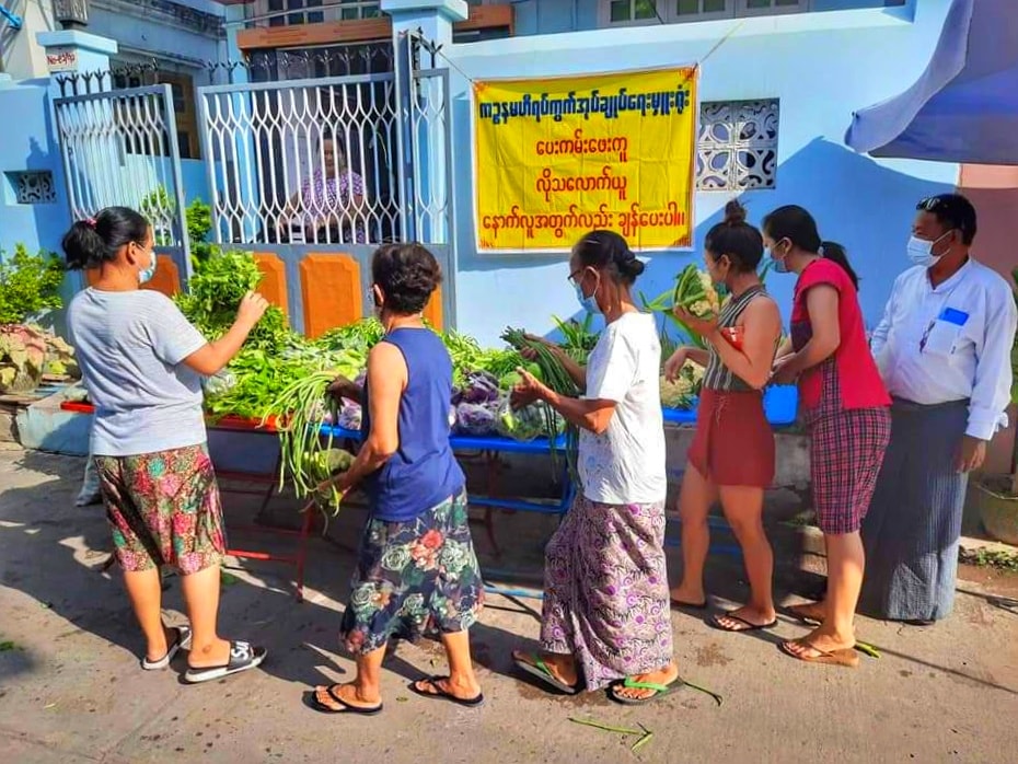 မန္တလေးတွင် အခြေခံလူတန်းစားများအတွက် ပေးကမ်းဖေးကူ လိုသလောက်ယူ အစီအစဉ် စတင်