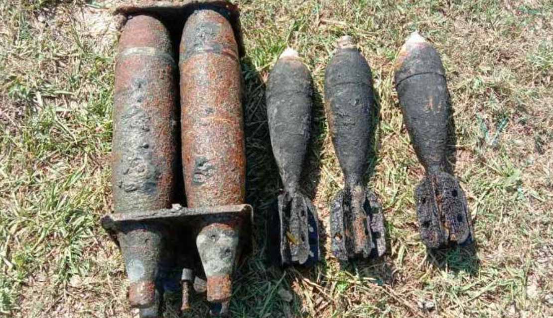 မိတ္ထီလာ ခရိုင်စိုက်ပျိုးရေးရုံးရေစင်အနီး စစ်ကျန်ဗုံးသီးဟောင်း ၇ လုံးတွေ့