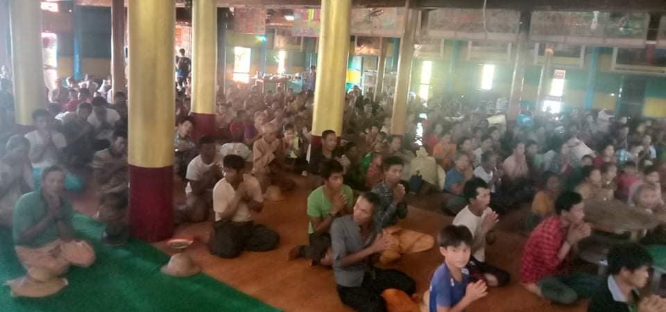 ကျောက်မဲမြို့နယ်တွင် စစ်ဘေးဒုက္ခသည် ၆၀၀ ကျော် စားနပ်ရိက္ခာ ပြတ်လပ်