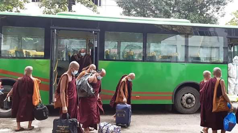 ရွာမပရိယတ္တိစာသင်တိုက်က သံဃာတော်အပါး ၃၅၀ နှင့် ကပ္ပိယ ၃ ဦး ရောဂါပျောက်ကင်း