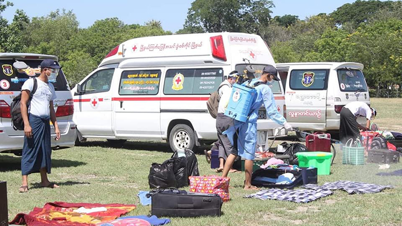 စစ်ကိုင်းမြို့ ရဲတပ်ရင်း ၁၆ က ကိုဗစ်လူနာ ၇ ဦး ရောဂါသက်သာ၍ ဆေးရုံဆင်း