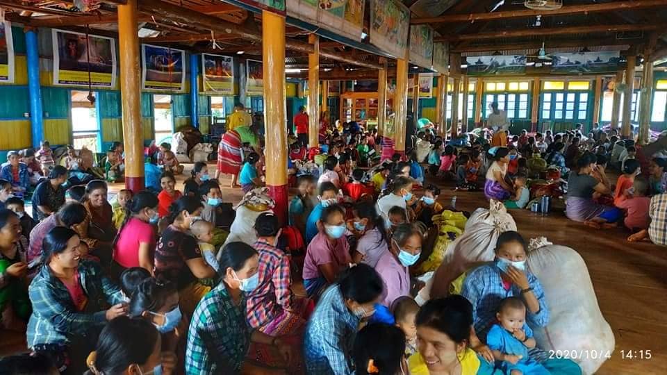 ကျောက်မဲမြို့နယ်၌ တပ်မတော်စစ်ကြောင်းဝင်လာသဖြင့် ရွာသား ၄၀၀ ကျော် ထွက်ပြေးတိမ်းရှောင်