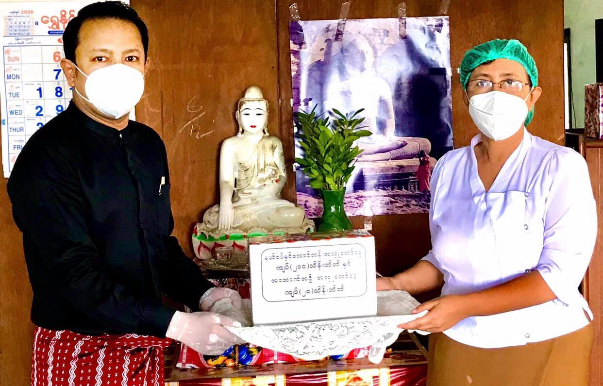 နယ်စပ်တောင်တန်းဒေသ ဗုဒ္ဓသာသနာပြုလုပ်ငန်းအတွက် ခန့်စည်သူက ကျပ်သိန်း ၂၀၀ လှူ