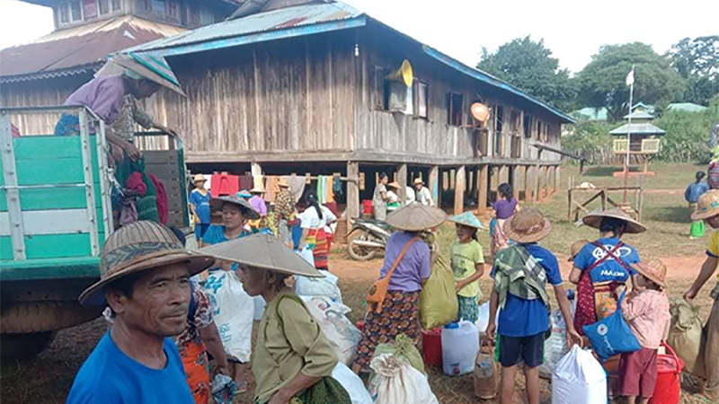 ကျောက်မဲမြို့နယ်က စစ်ရှောင်ပြည်သူ ၁၈၀၀ ခန့် နေရပ်ပြန်၊ နေအိမ်ပျက်စီးသူများ ကျန်ရှိ