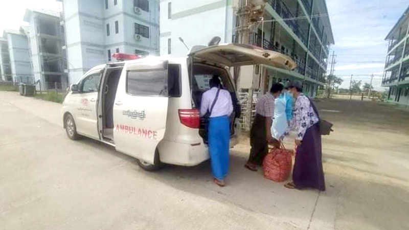 ကွမ်းခြံကုန်းက ကိုဗစ်-၁၉ လူနာ ၉ လအရွယ် ကလေးငယ် ဆေးရုံဆင်း