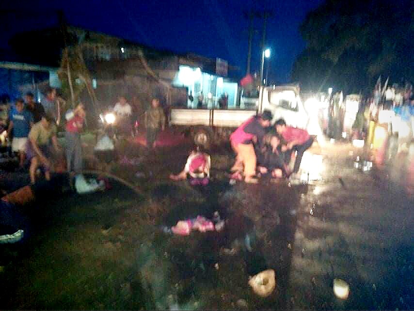 ဆီဆိုင်တွင် ပါတီဝန်းရံသည့်ယာဉ်မတော်တဆဖြစ်၊ ၃ ဦး သေဆုံးပြီး ၁ ဦး ဒဏ်ရာပြင်းထန်