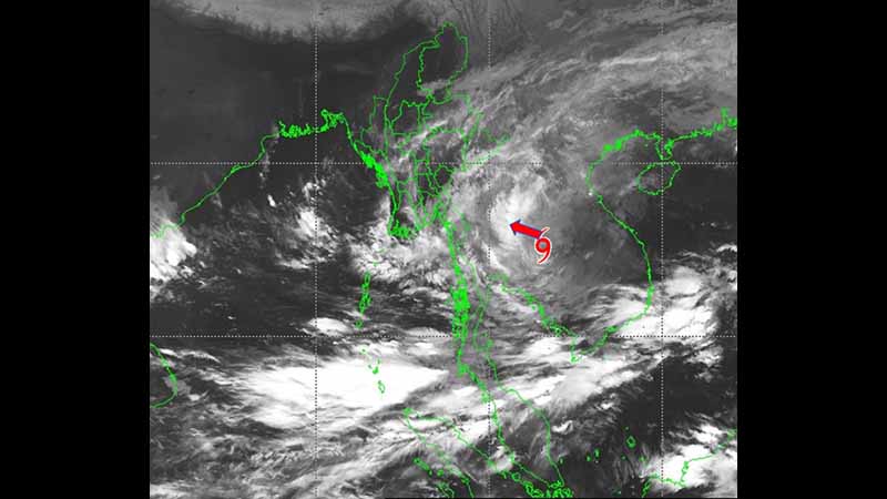 အပူပိုင်းမုန်တိုင်း “မိုလေ့” မုန်တိုင်းငယ်အဖြစ် အားလျော့